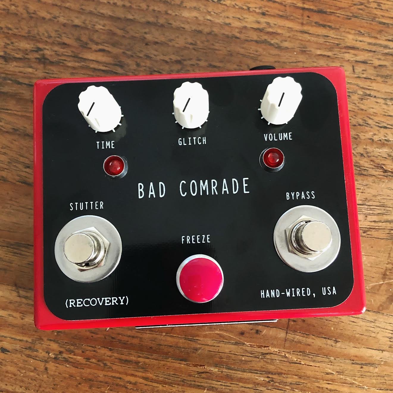bad pixel pedals BAD COMRADE PEDAL (Glitch, Pitch, Slice and Dice) Red