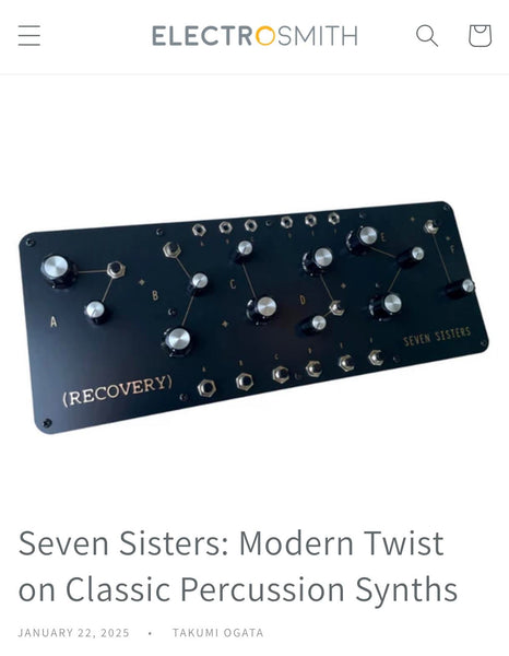 Seven Sisters: Modern Twist on Classic Percussion Synths from Seeds & Circuits: A Daisy Blog