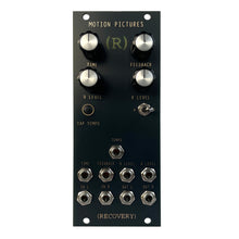 Motion Pictures Eurorack module front view showing delay and reverb controls