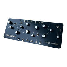 Seven Sisters percussion synthesizer angled view highlighting control panel and buttons.